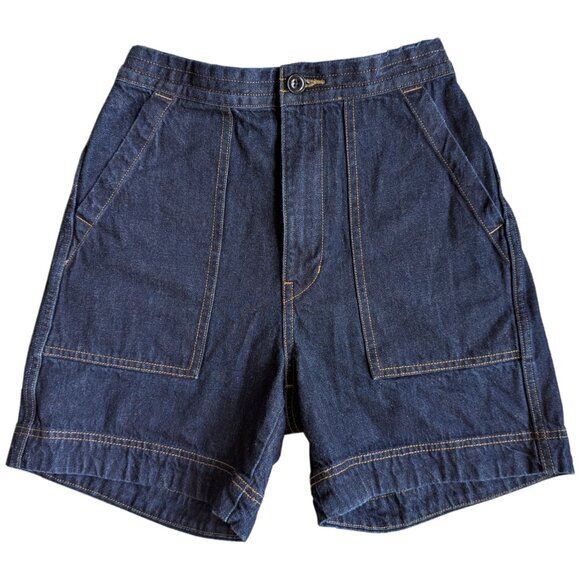 Uniqlo U Relaxed Denim Shorts High-Waisted Dark Wash | XS - Picture 3 of 7